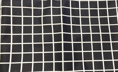 3,20m Kunstleder weich schwarz weiß Karo 3,20m Kunstleder weich schwarz weiß Karo