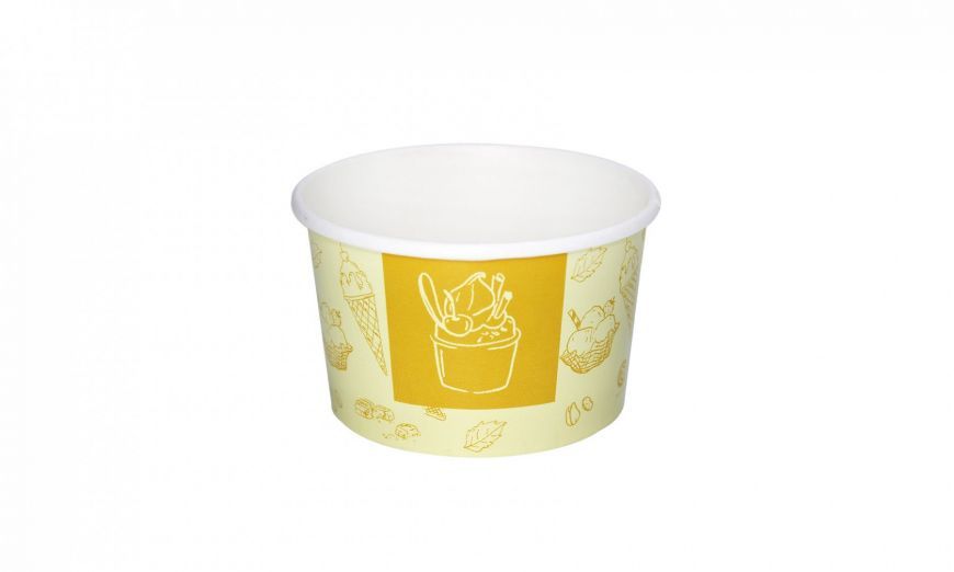 COPPETTA GELATO C/120 TONO SU TONO GIALLO PZ.250 *Prezzo iva esclusa