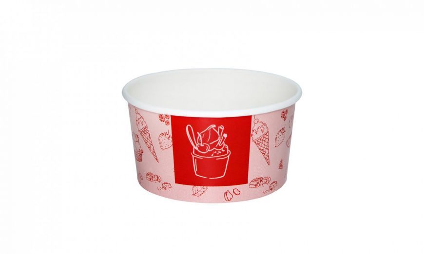 COPPETTA GELATO C/160 TONO SU TONO ROSSO PZ.200 *Prezzo iva esclusa