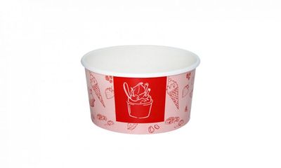 COPPETTA GELATO C/160 TONO SU TONO ROSSO PZ.200 *Prezzo iva esclusa