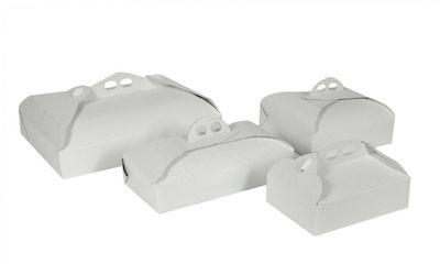 SCATOLE PORTA TORTE 31X31X7 RAMAGE BIANCO *Prezzo iva esclusa
