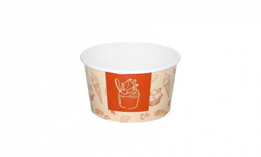 COPPETTA GELATO C/100 TONO SU TONO ARANCIO PZ.250 *Prezzo iva esclusa