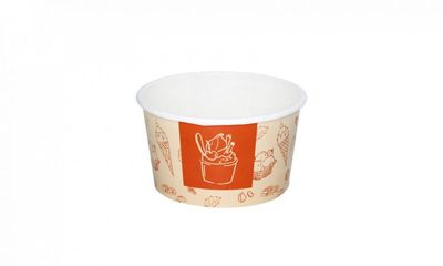 COPPETTA GELATO C/100 TONO SU TONO ARANCIO PZ.250 *Prezzo iva esclusa