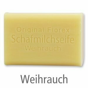 Schafmilchseife eckig, 100 g  Weihrauch