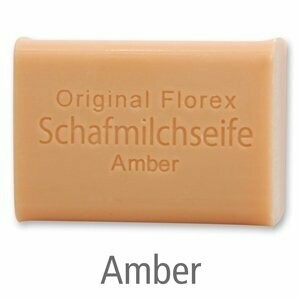 Schafmilchseife eckig, 100 g Amber