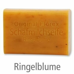 Schafmilchseife eckig, 100 g Ringelblume