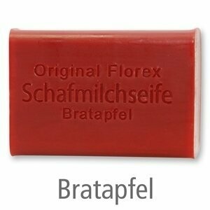 Schafmilchseife eckig, 100 g Bratapfel