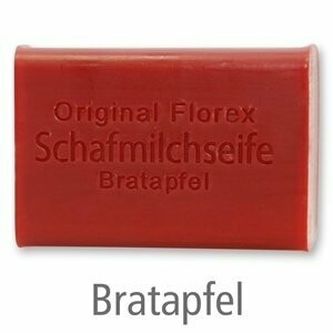 Schafmilchseife eckig, 100 g Bratapfel Schafmilchseife eckig, 100 g Bratapfel
