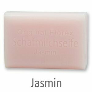 Schafmilchseife eckig, 100 g Jasmin