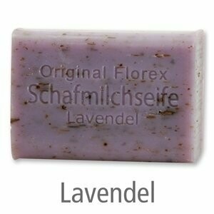 Schafmilchseife eckig, 100 g Lavendel Schafmilchseife eckig, 100 g Lavendel