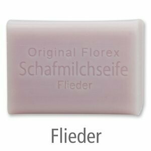 Schafmilchseife eckig, 100 g Flieder