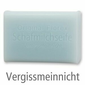 Schafmilchseife eckig, 100 g Vergissmeinnicht Schafmilchseife eckig, 100 g Vergissmeinnicht