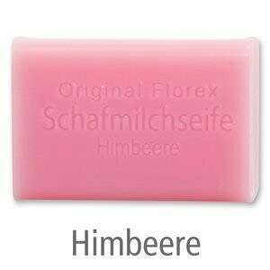 Schafmilchseife eckig, 100 g Himbeere