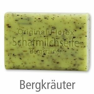Schafmilchseife eckig, 100 g Bergkräuter Schafmilchseife eckig, 100 g Bergkräuter