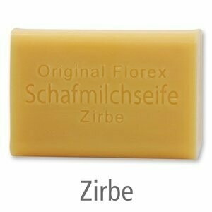 Schafmilchseife eckig, 100 g Zirbe