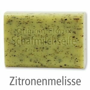 Schafmilchseife eckig, 100 g Zitronenmelisse Schafmilchseife eckig, 100 g Zitronenmelisse