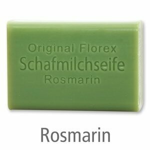 Schafmilchseife eckig, 100 g Rosmarin