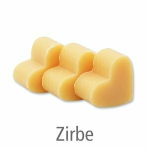 Schafmilchseife Herz mini, 8 g Zirbe Schafmilchseife Herz mini, 8 g Zirbe