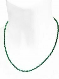 Edelsteinkette facettiert | Malachit Edelsteinkette facettiert | Malachit