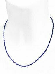 Edelsteinkette facettiert | Lapis