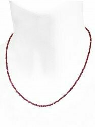 Edelsteinkette facettiert | Granat