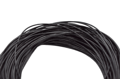 Lederband | schwarz | 1m