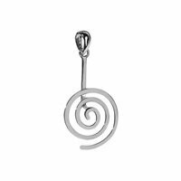 Donuthalter "Spirale" Silber glänzend | 30mm-Donut