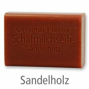 Schafmilchseife eckig, 100 g Sandelholz
