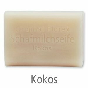 Schafmilchseife eckig, 100 g Kokos Schafmilchseife eckig, 100 g Kokos