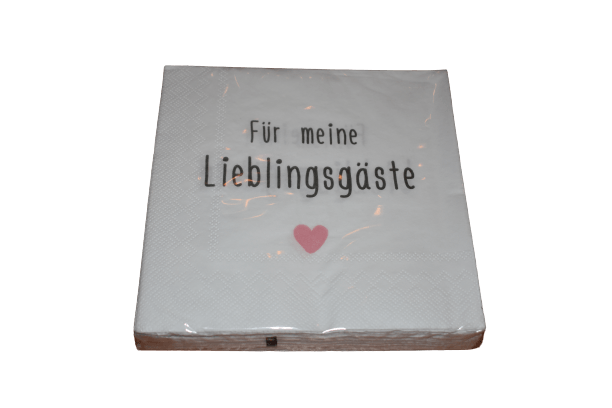 Servietten Für meine Lieblingsgäste