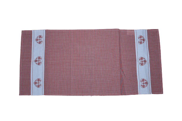 Läufer rot/weiß 40x85