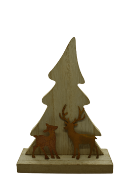 Holztanne mit Rost