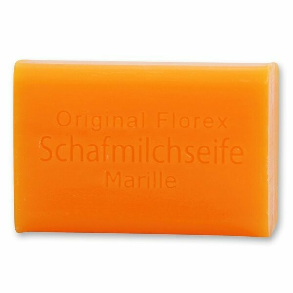 Schafmilchseife eckig, 100 g Marille