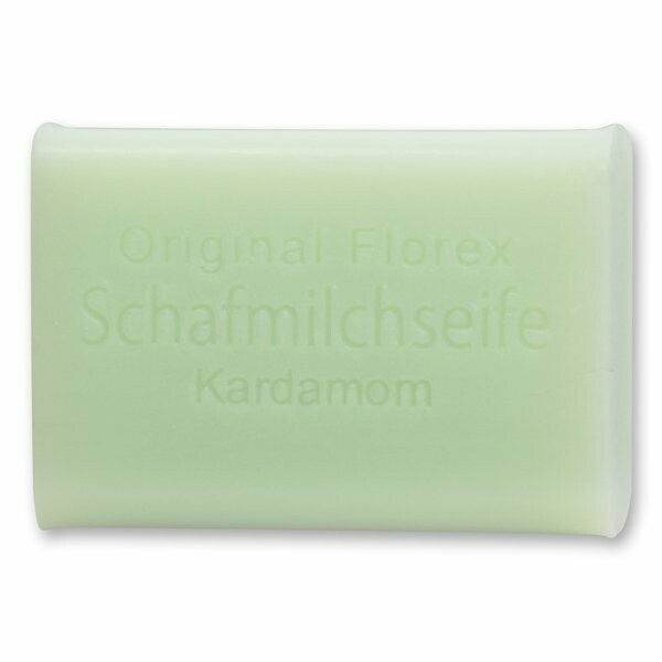 Schafmilchseife eckig, 100 g Kardamon