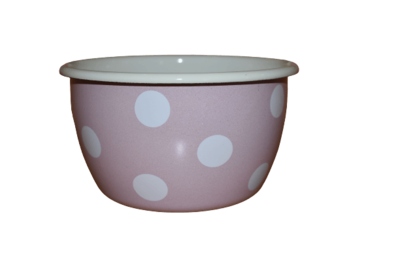 Emaille Schüssel | rosa/creme Emaille Schüssel | rosa/creme