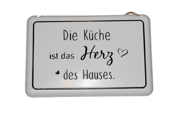 Textschild - Die Küche