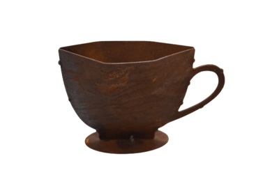 Pflanztasse aus Rost