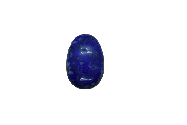 Lapis Lazuli in Linsenform, gebohrt