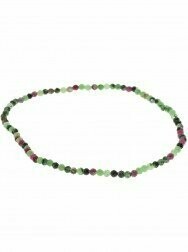 Edelsteinarmband facettiert | Rubin-Zoisit