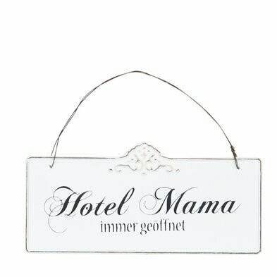 Textschild - Hotel Mama