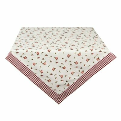 Tischdecke 100x100 | Rosen und Karo Tischdecke 100x100 | Rosen und Karo