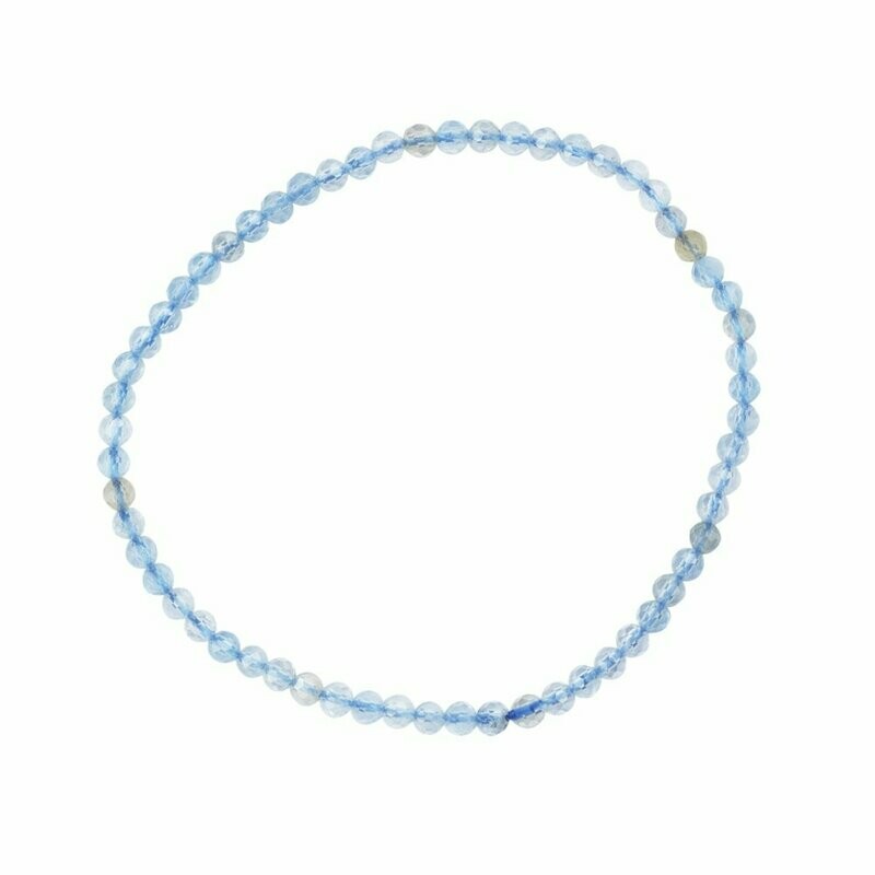 Armband facettiert 3mm | Aquamarin Armband facettiert 3mm | Aquamarin