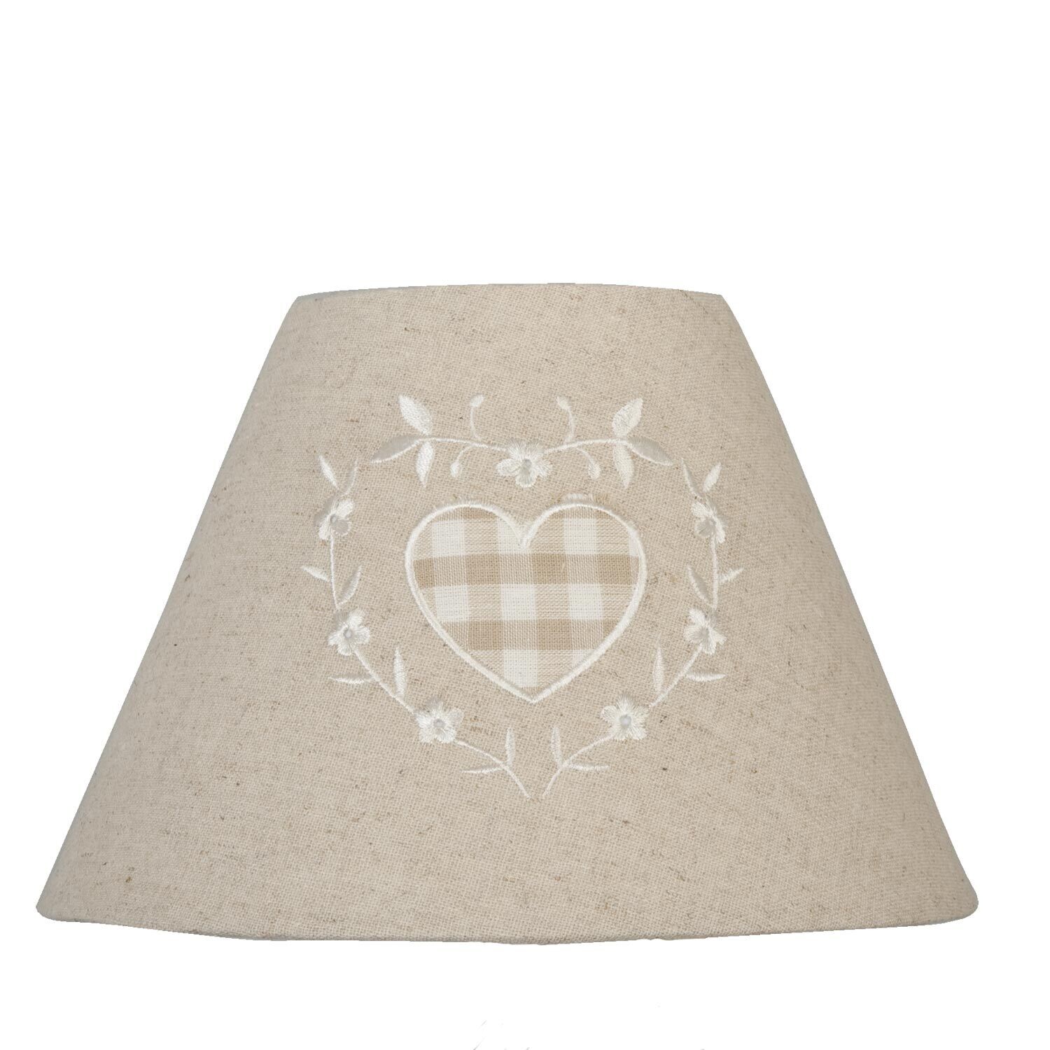 Lampenschirm | beige mit Herz