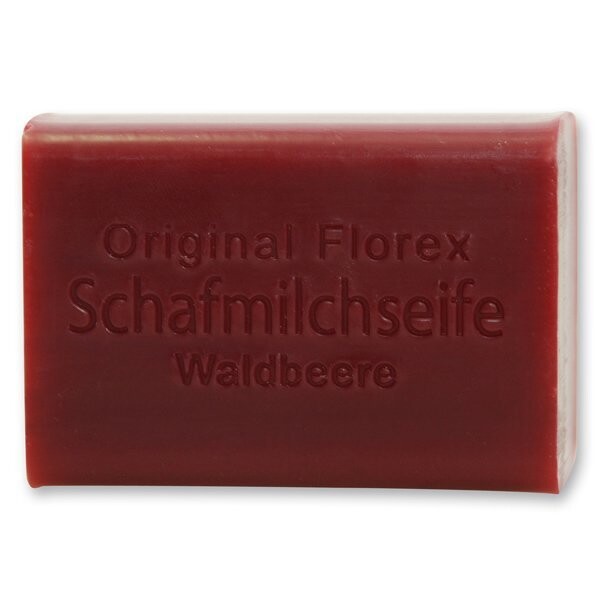 Schafmilchseife eckig 100g, Waldbeere Schafmilchseife eckig 100g, Waldbeere