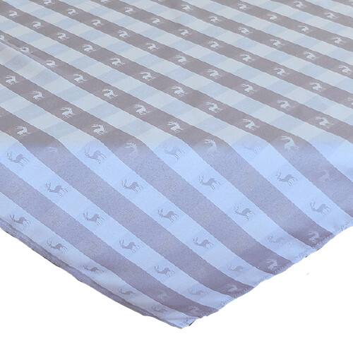 Tischdecke 85x85 Karodesign "Hirsch", grau