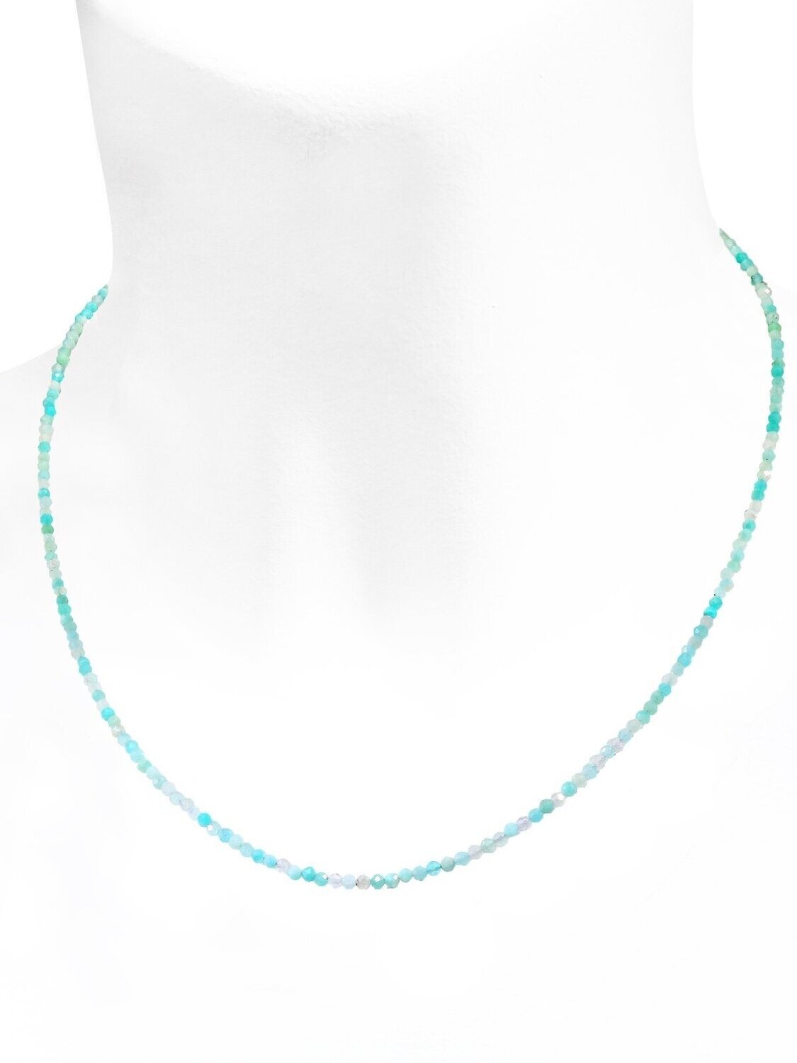 Edelsteinkette facettiert | Amazonit