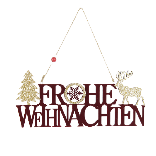 Holz Schriftzug | Frohe Weihnachten