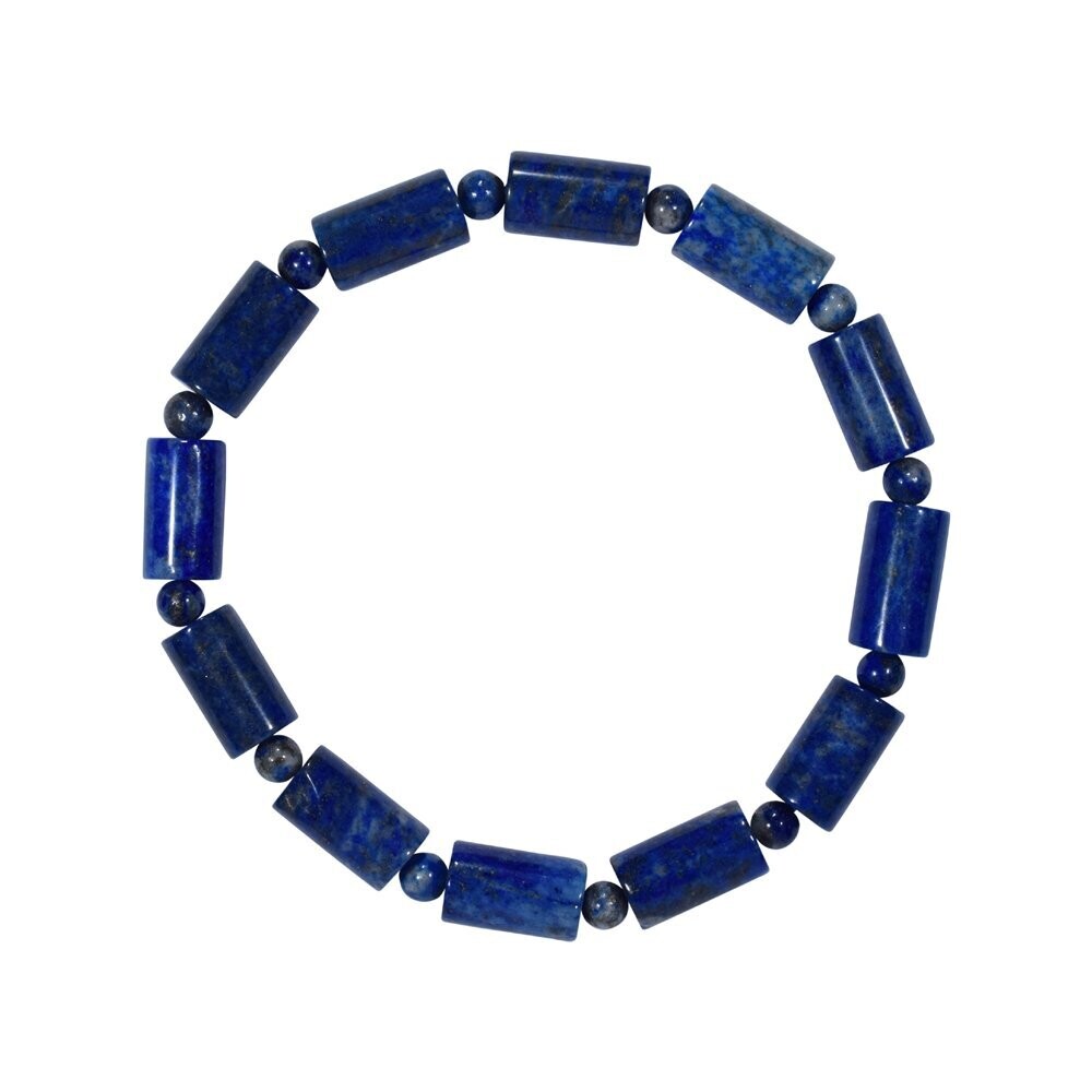 Armband Lapis Tönnchen & Kugeln