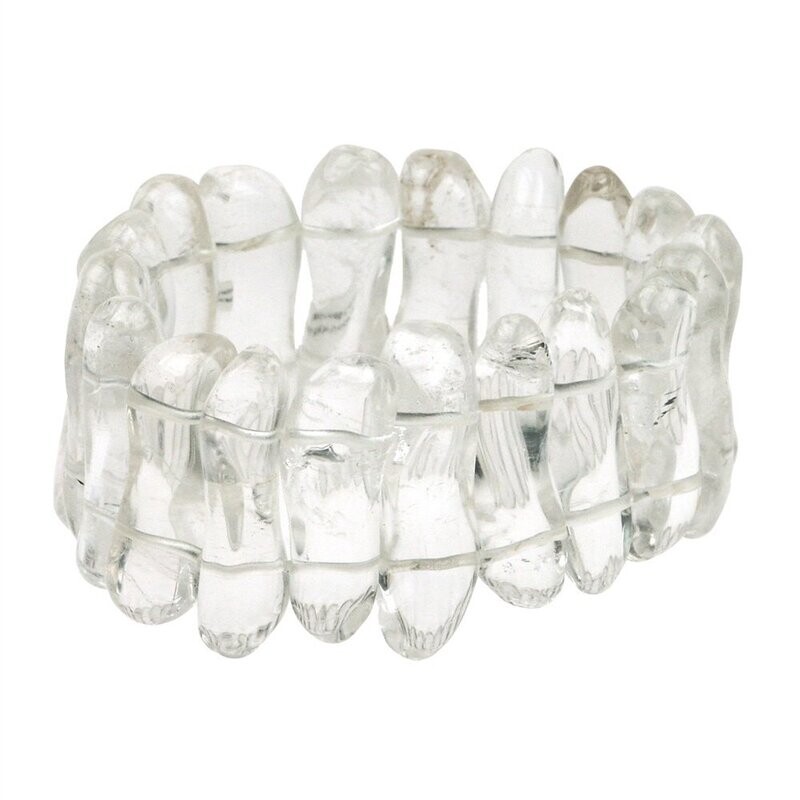 Armband Bergkristall gewellt | 25mm Armband Bergkristall gewellt | 25mm