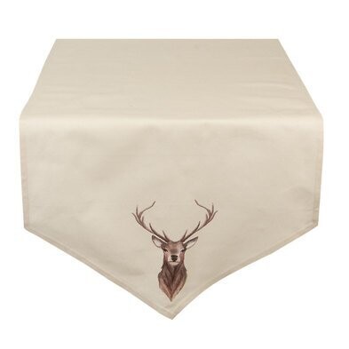 Tischläufer | Hirsch beige 50x160